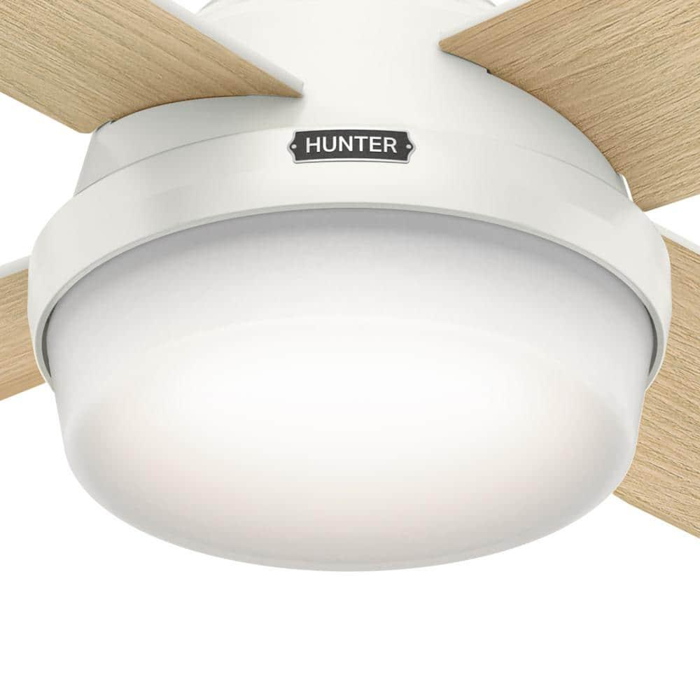 Dempsey 52" 4 - Blade Contemporary Indoor Ceiling Fan with Lights and Remote