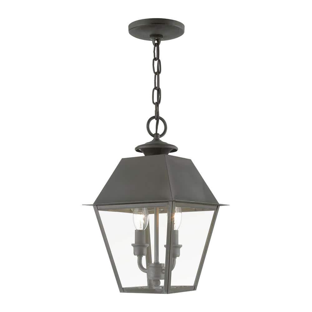 Livex Lighting Wentworth 2 - Light Pendant in  Charcoal