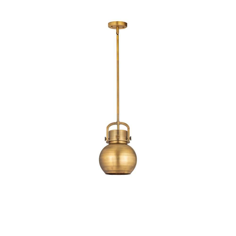 Innovations Lighting Newton Sphere 1 - Light Pendant in  Brushed Brass
