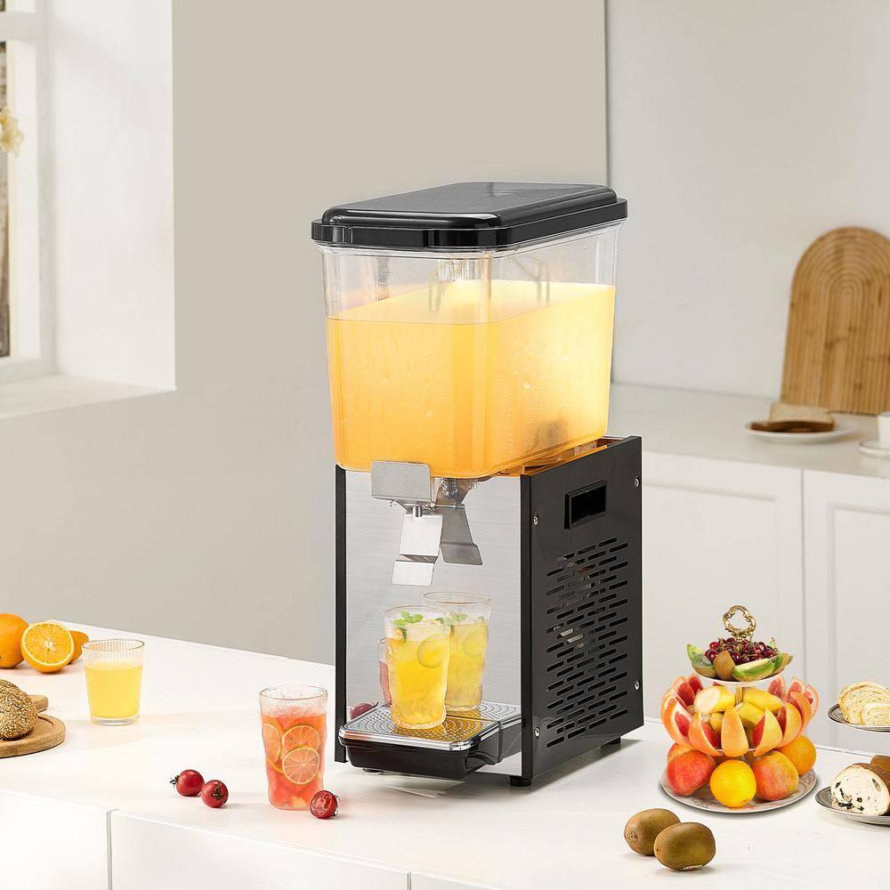 VEVOR Commercial Beverage Dispenser 18L Cold Juice Ice Drink Dispenser for Party