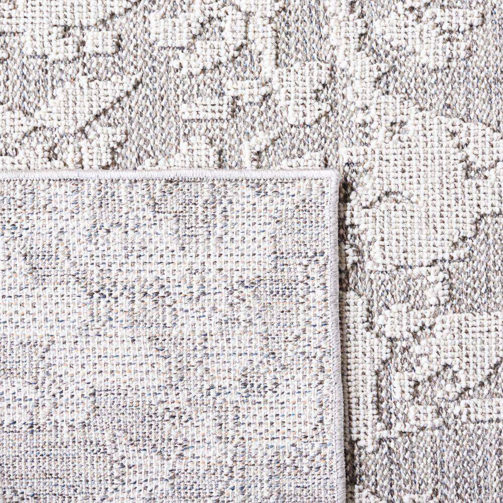 Global GLB224 Power Loomed Indoor/Outdoor Area Rug - Gray/Light Gray - 8'9"x11'9" - Safavieh.