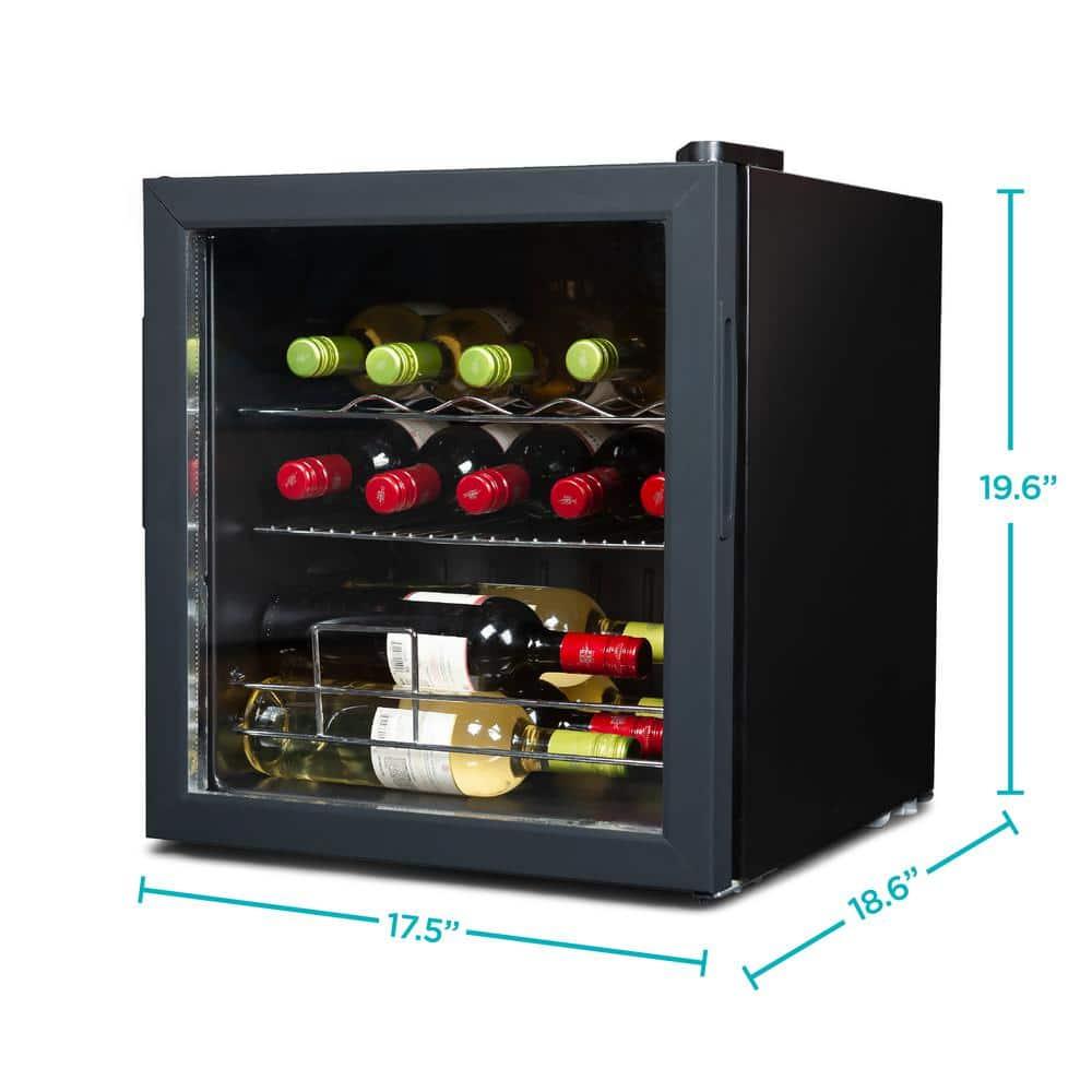 BLACK+DECKER BLACK+DECKER Wine Fridge 14 Bottles, Freestanding Wine Refrigerator with Compressor Cooling