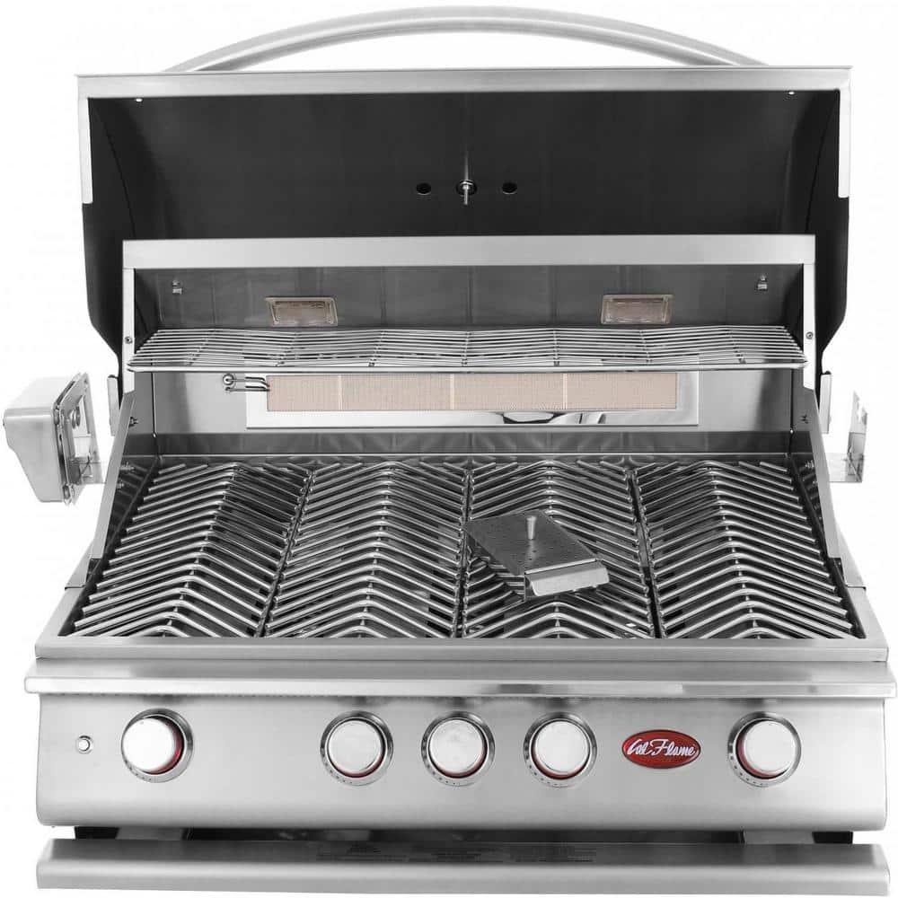 P4 Stainless Steel 4-Burner Liquid Propane BBQ Bundle