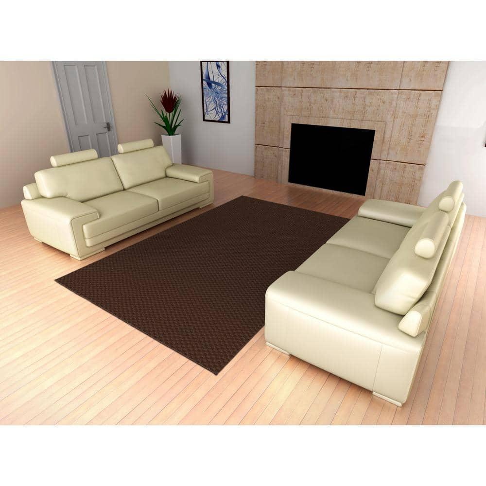 Garland Rug Medallion Polypropylene Mocha Indoor Area Rug, 3' x 5'