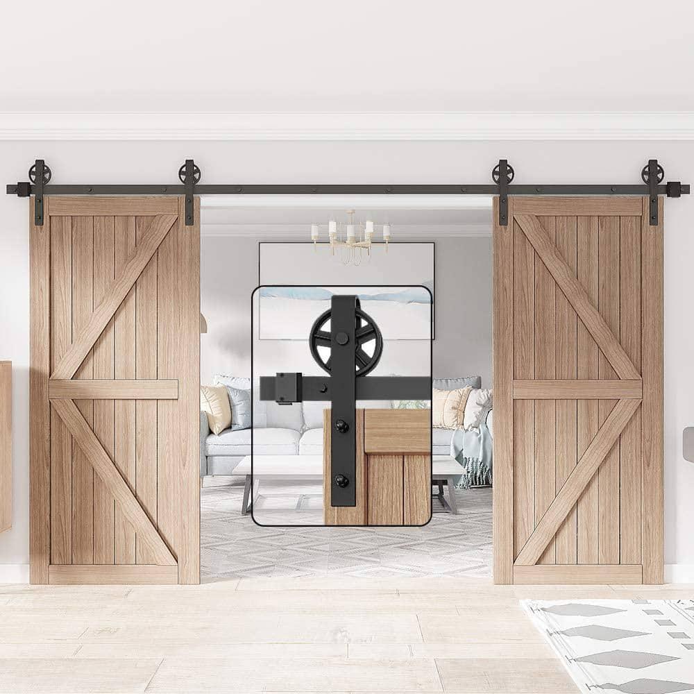 Lazio Sliding Standard Double Barn Door Hardware Kit