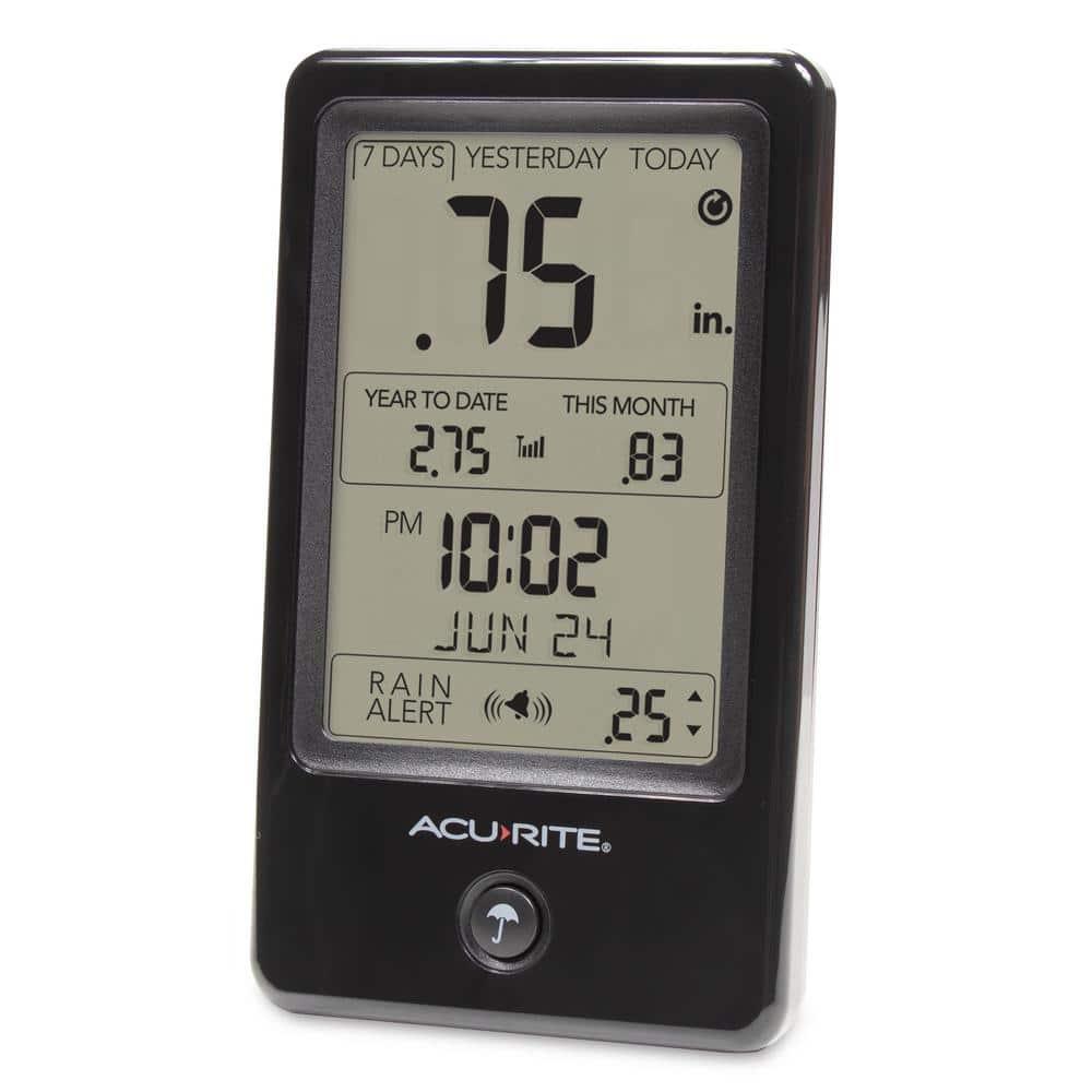 AcuRite AcuRite Wireless Self-Emptying Rain Gauge with Indoor Digital Display (02446)