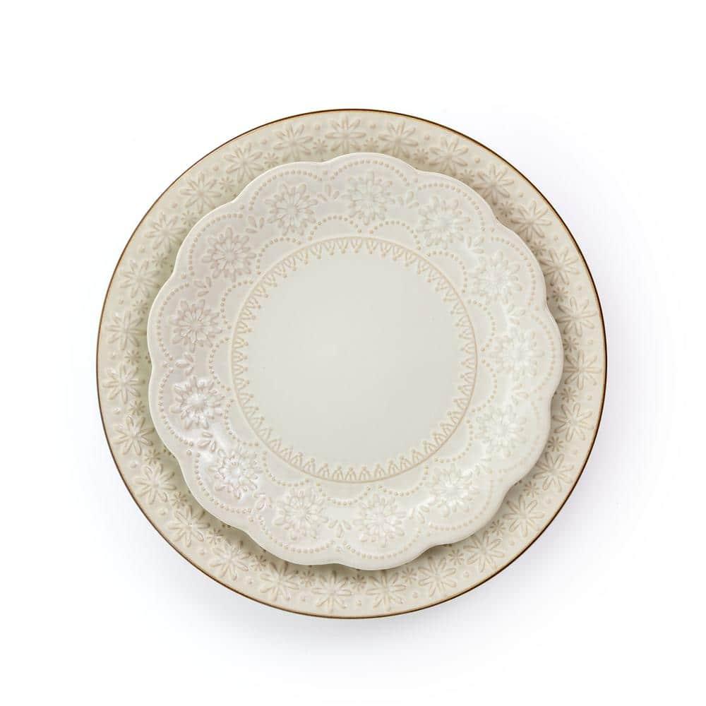 16 Piece Stoneware Dinnerware Set - Service for 4