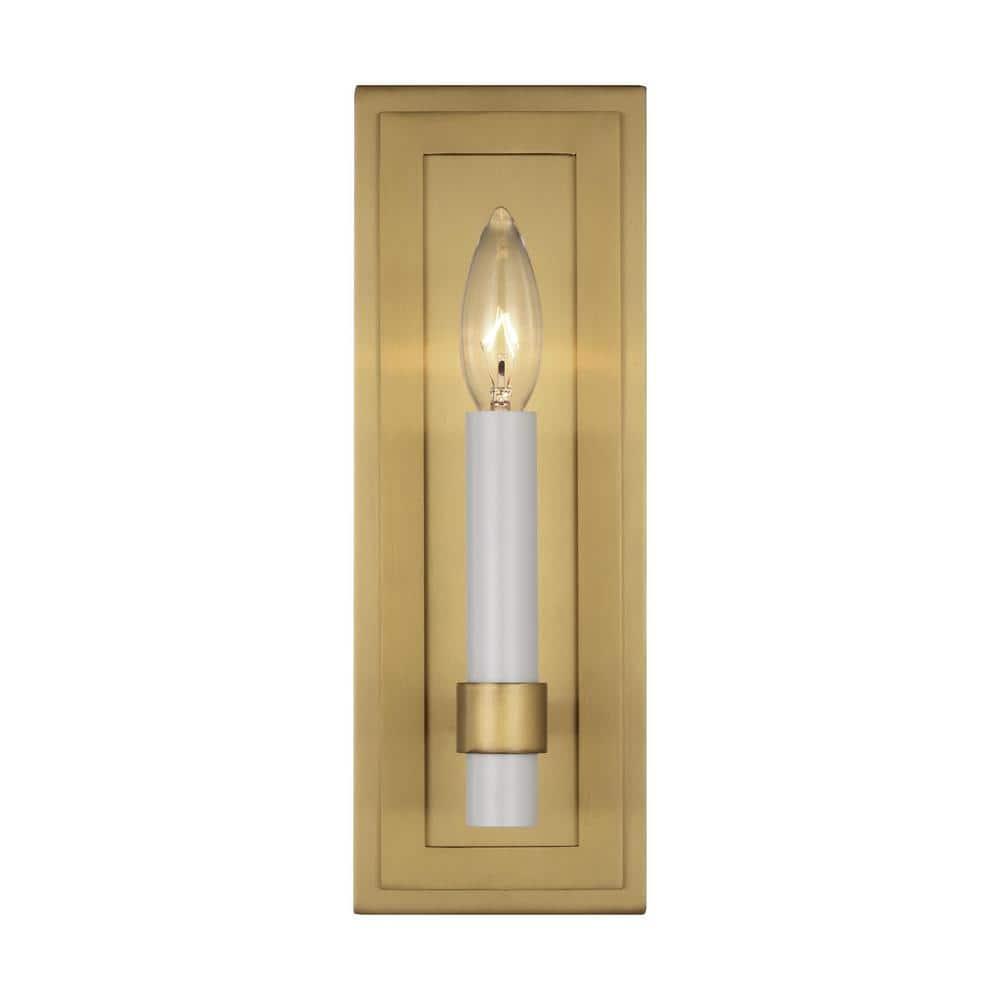 Annabel Single Light Steel Dimmable Candle Wall Light