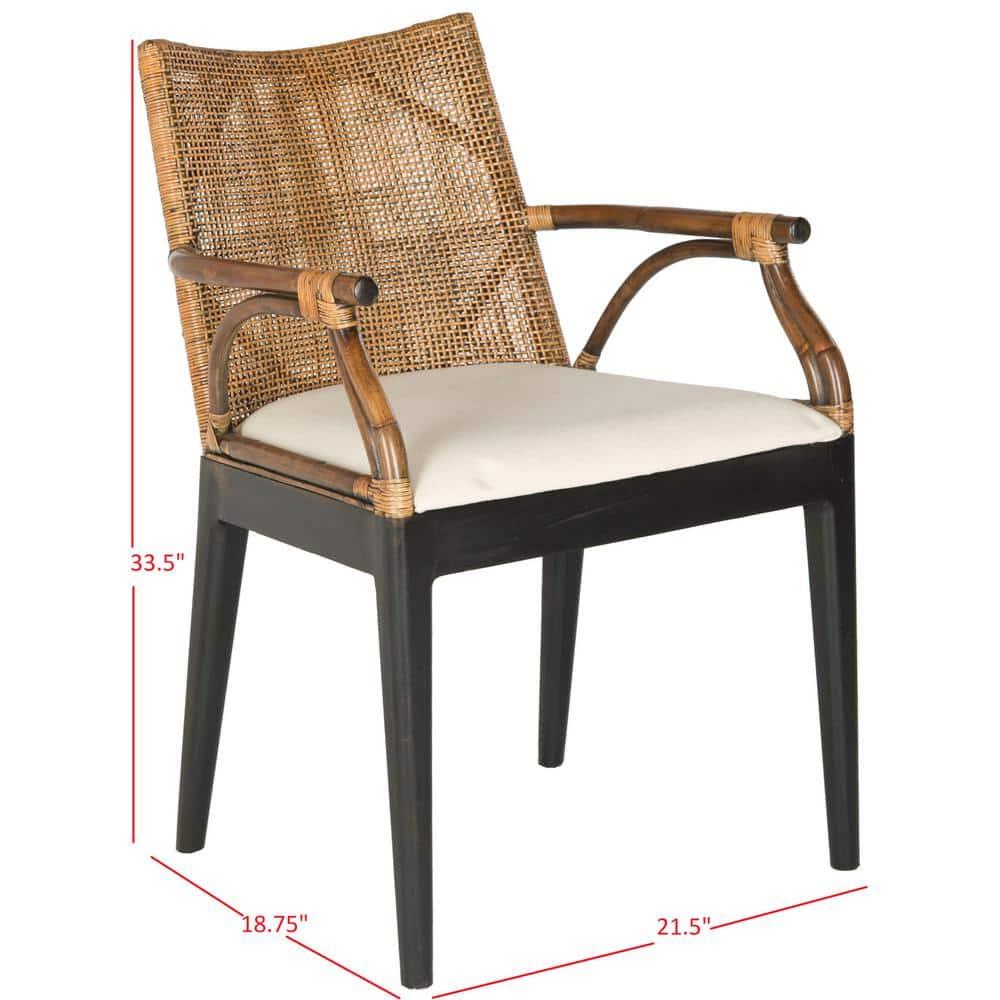 SAFAVIEH Gianni Arm Chair Brown/Black