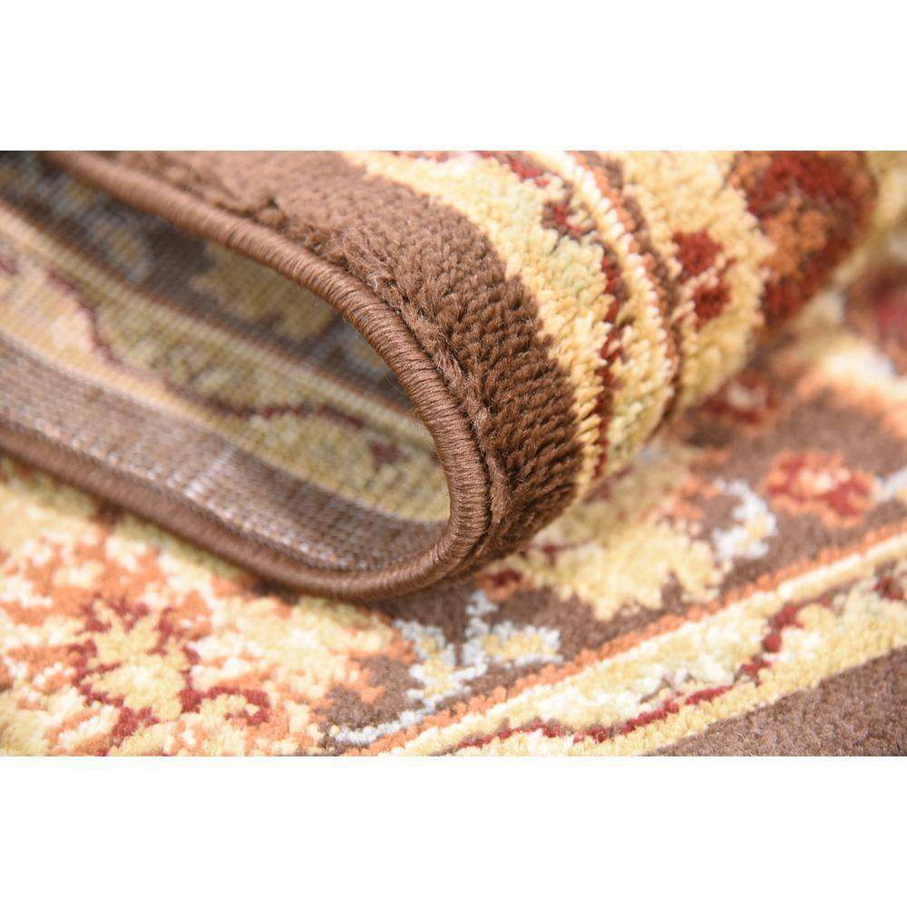 Unique Loom 4' 1 x 4' 1 Square Cream Voyage Springfield Area Rug