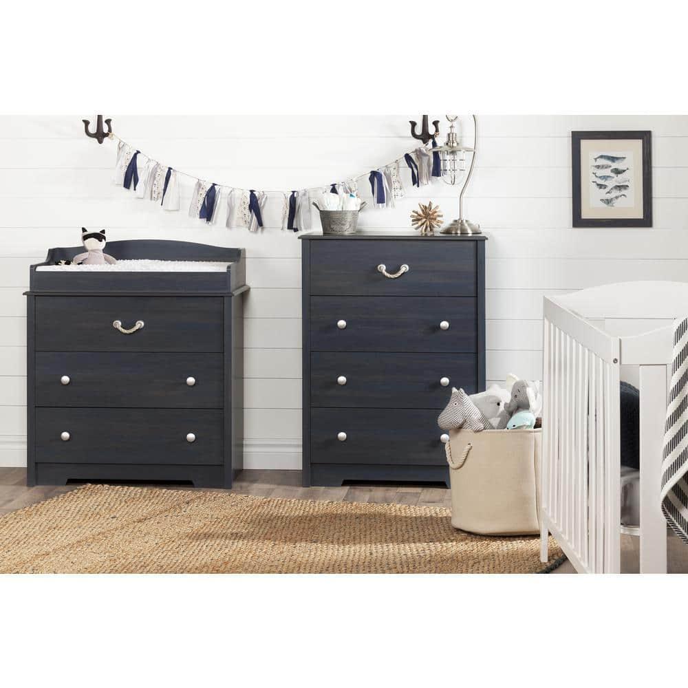 South Shore Aviron 4-Drawer Kids' Chest Blueberry