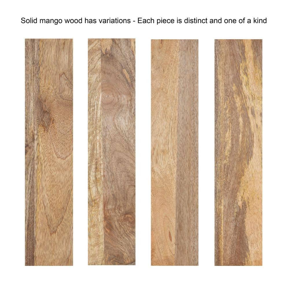 Kate and Laurel Stuart Wood Side Table, 14x14x20, Natural