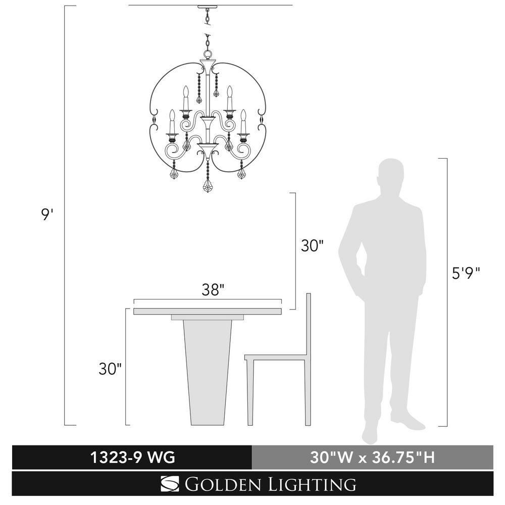 House of Hampton® 9 - Light Lantern Pendant