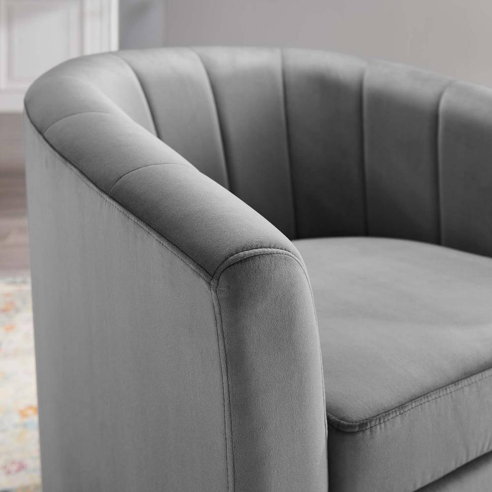 Modway Prospect Performance Velvet Swivel Armchair