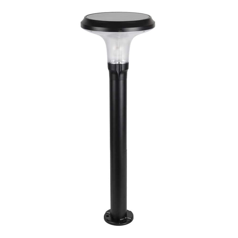 Vantage Solar Commercial Graded Black Warm White LED Pathway Bollard Light
