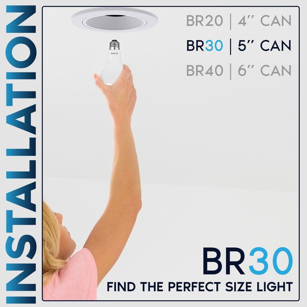 65 Watt Equivalent BR30 E26/Medium (Standard) Dimmable LED Bulb