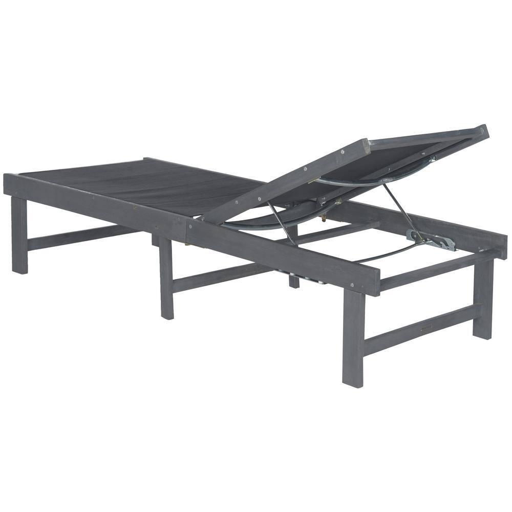 Manteca Lounge Chair - Outdoor - PAT6708 - Ash Grey/Black -Safavieh