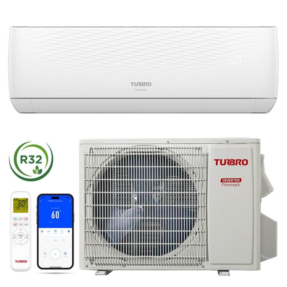 TURBRO 12000 BTU Wi-Fi Connected Ductless Mini Split Air Conditioner, up to 750 Sq Ft