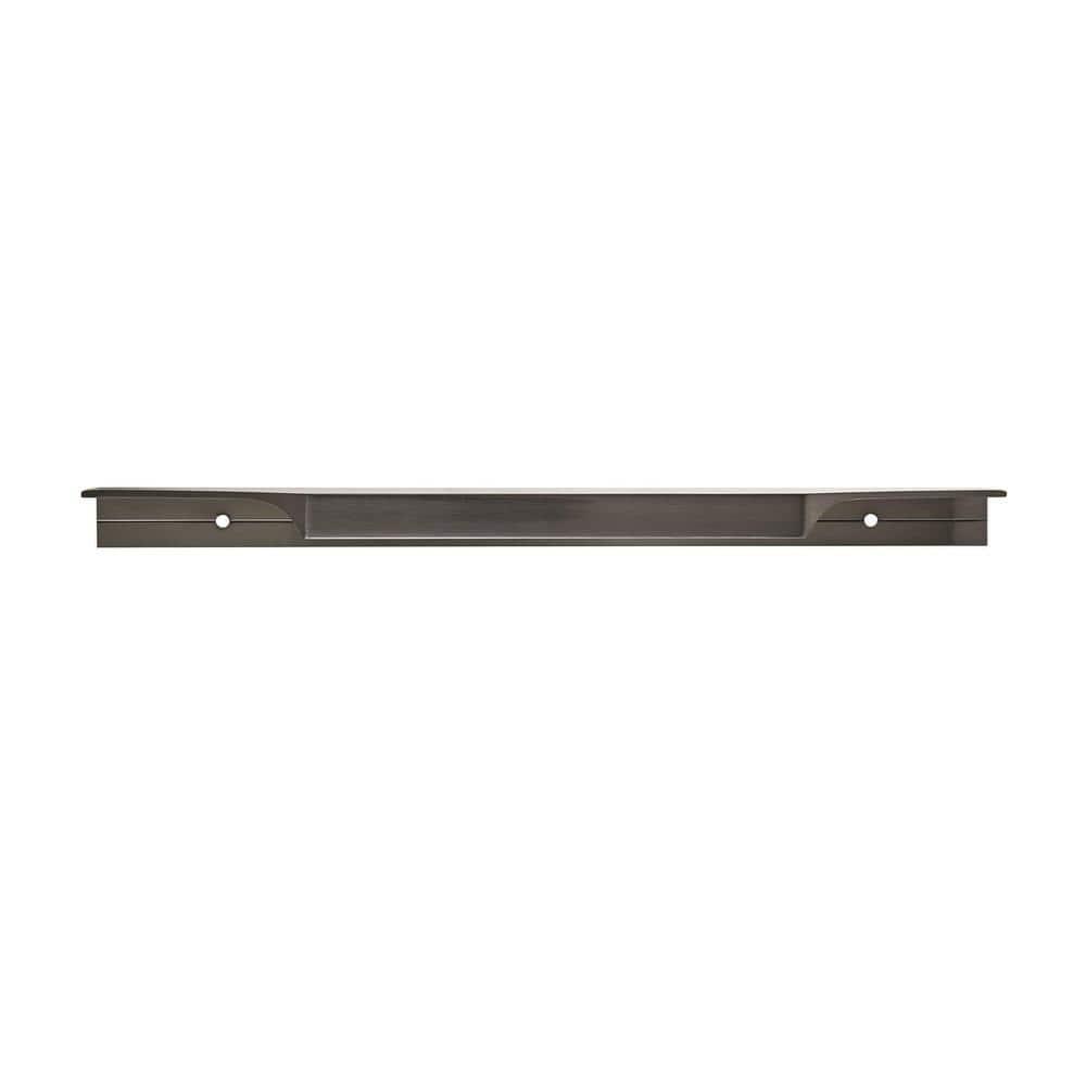 Polished Chrome Modern Cabinet Edge Pull with Mounting Hardware