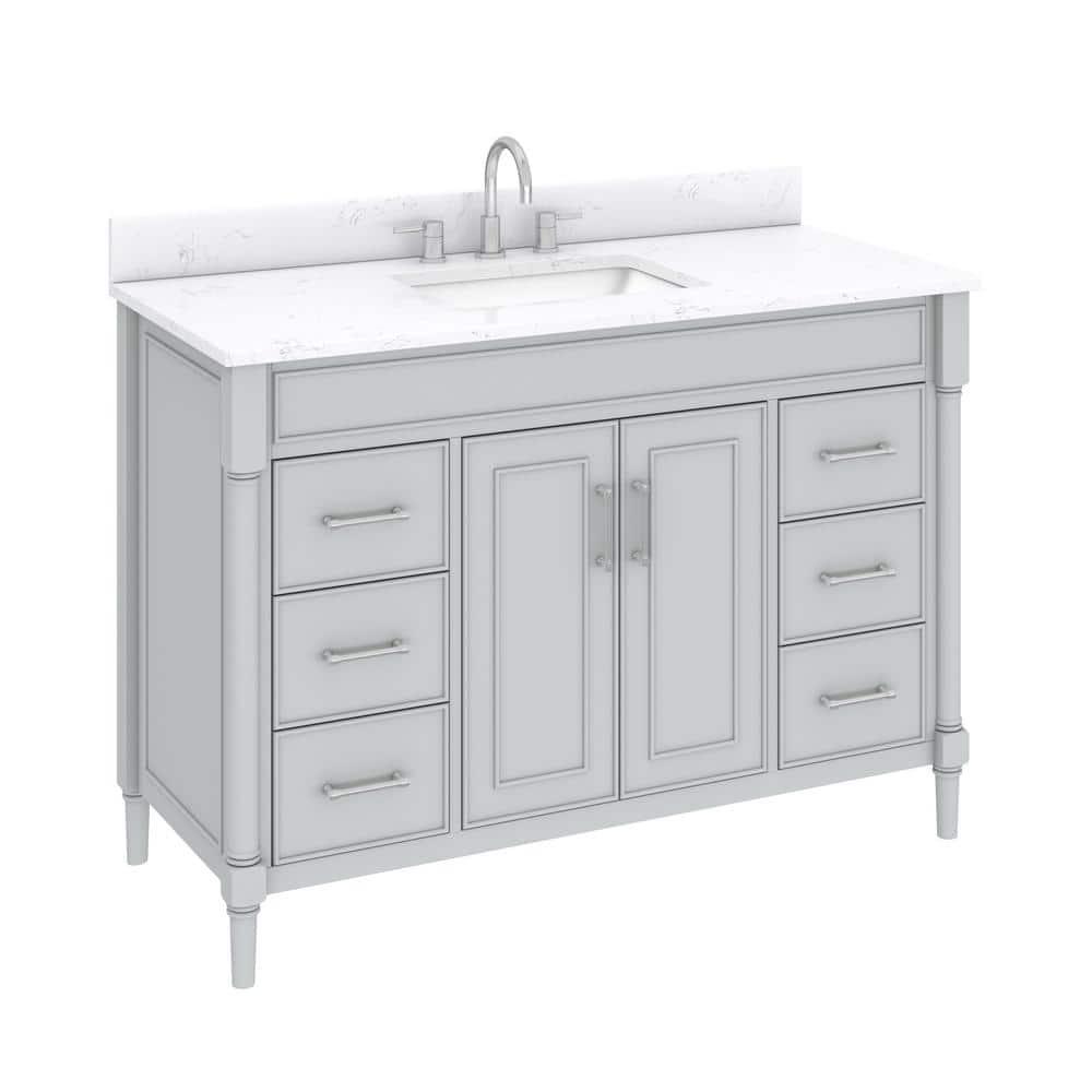 Avanity Bristol 48" Free Standing Single Bathroom Vanity with Engineered Stone Top