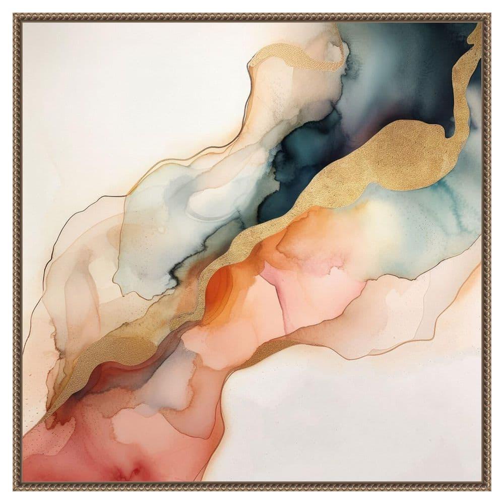 Amanti Art Abstracted Radiance I by Irena Orlov Canvas Wall Art Print Framed 30-in. W x 30-in. H.
