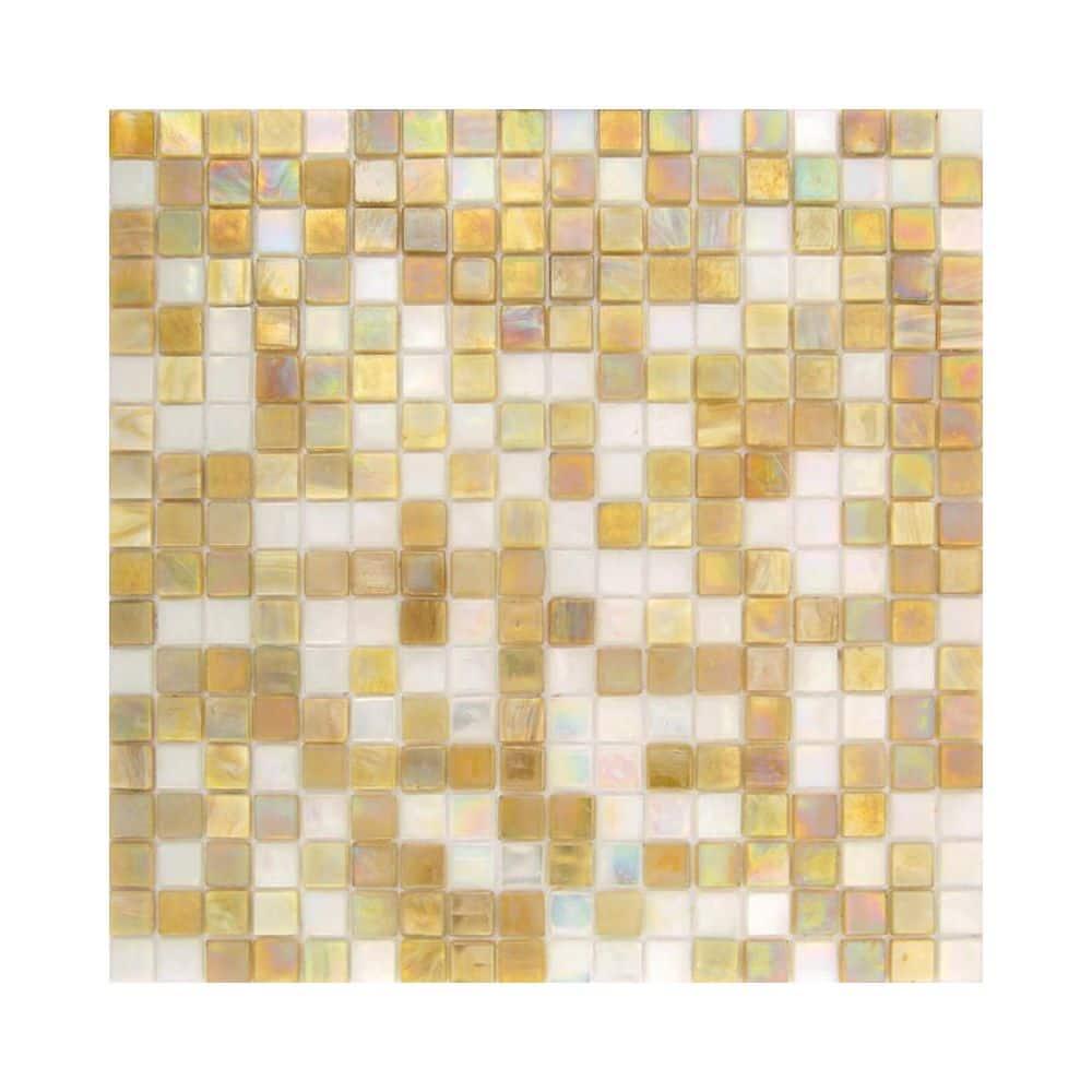 Mingles 0.6" x 0.6" Glass Mosaic Grid Wall & Floor Tile