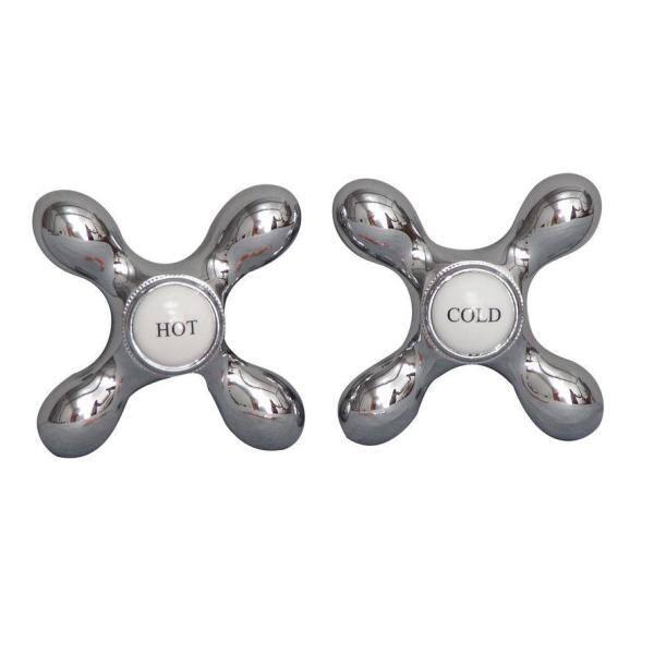 3 Handle Bathroom Clawfoot Tub Faucet with Diverter