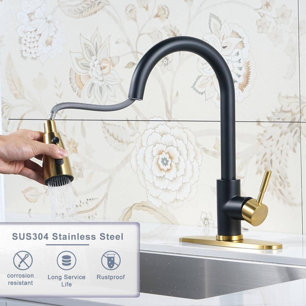 VIBRANTBATH Pull Out Kitchen Faucet