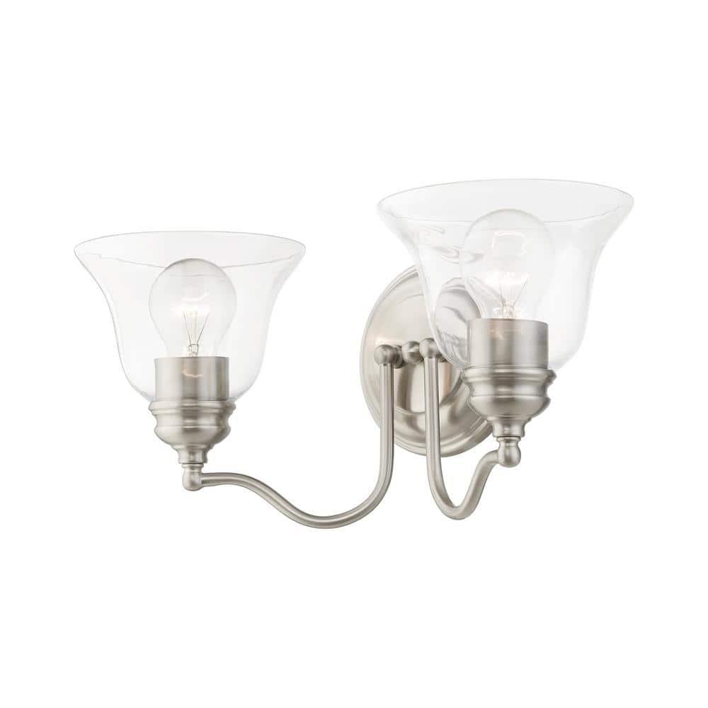 Livex Lighting Moreland 2 - Light Vanity in  Brushed Nickel
