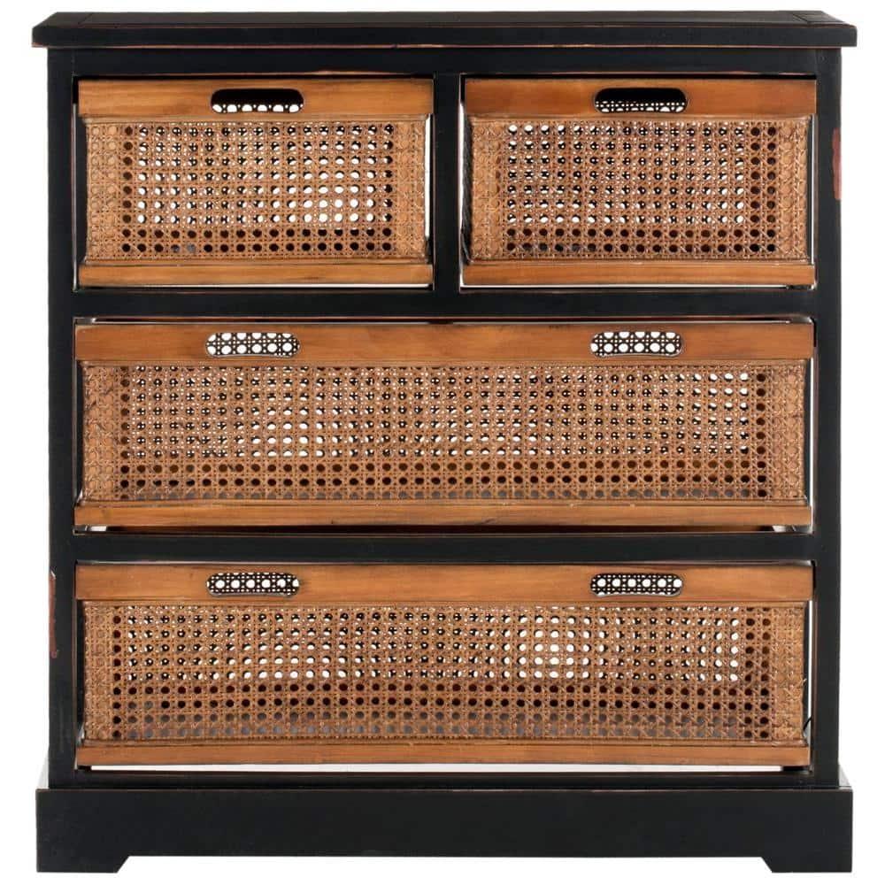 Jackson 4 Drawer Unit - AMH6504 - Black - Safavieh Couture