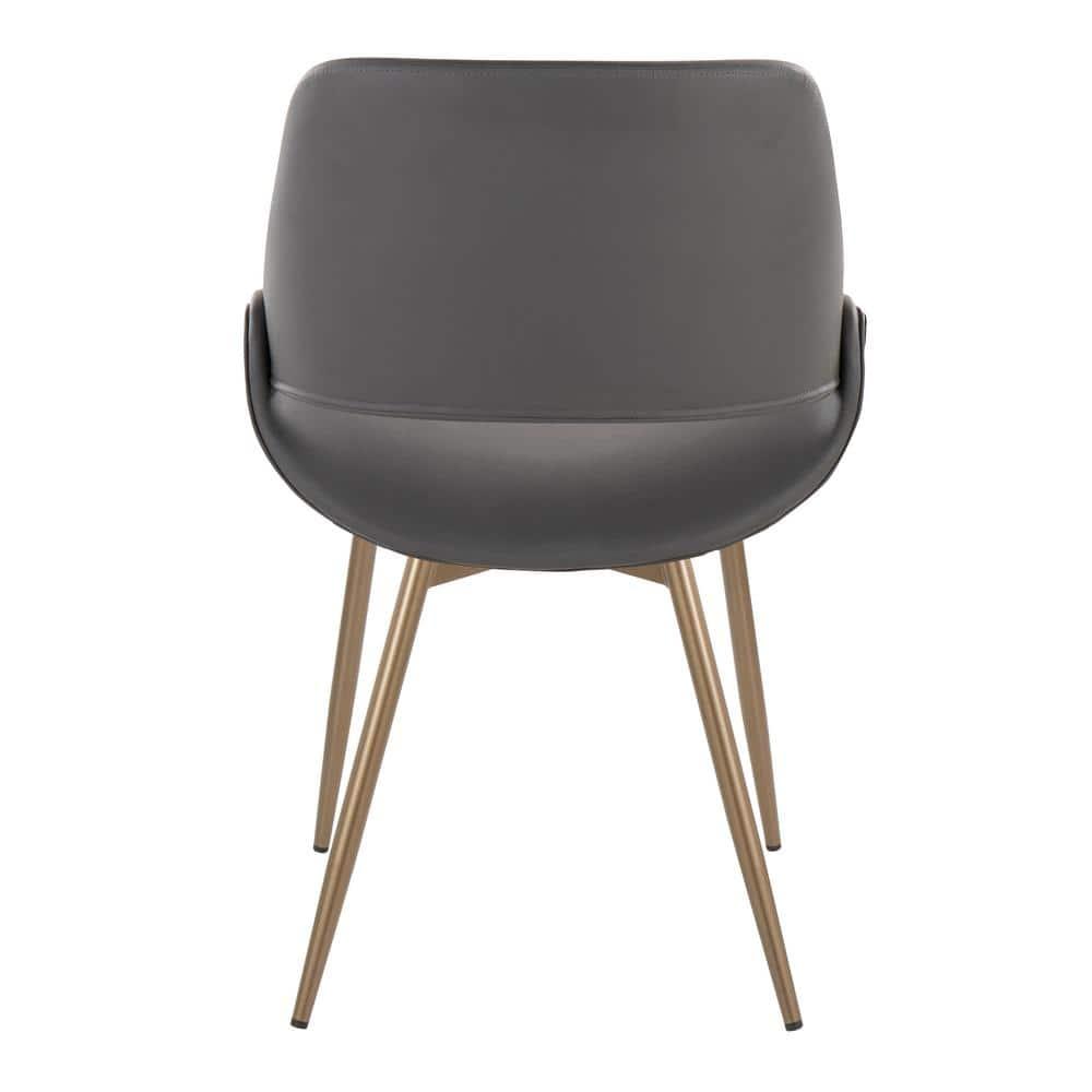 19.25'' H Faux Leather Upholstered Side Chair