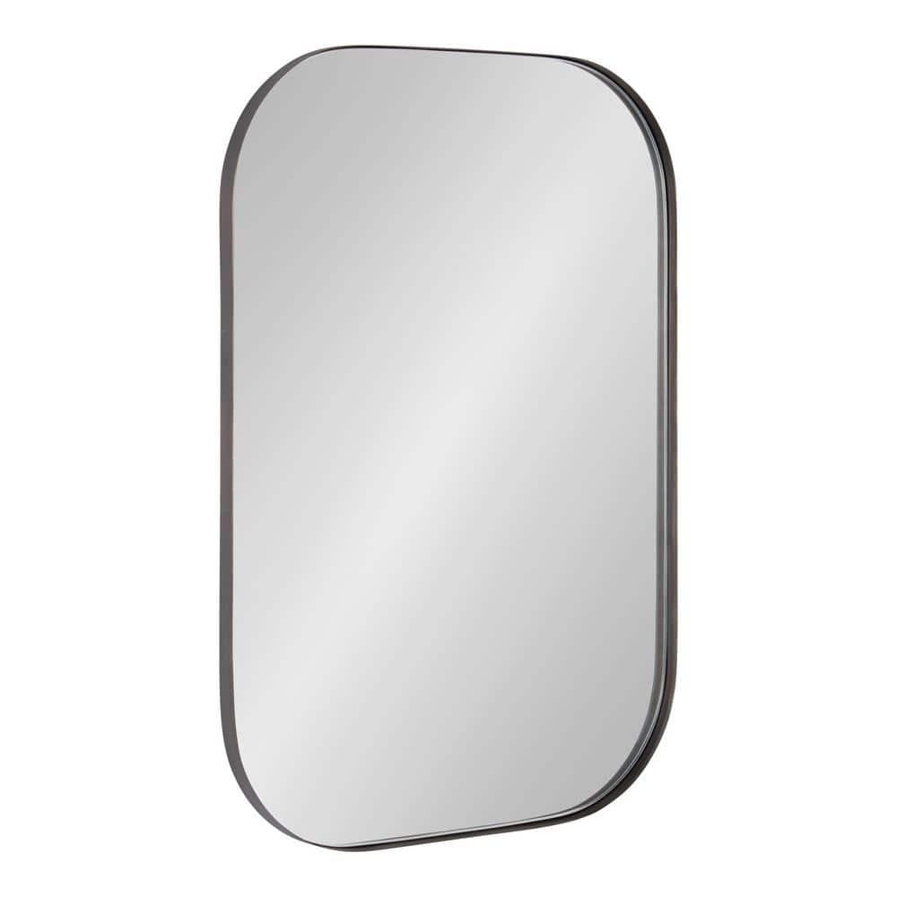 Kate and Laurel Rollo Decorative Framed Wall Mirror, Bronze 20x30