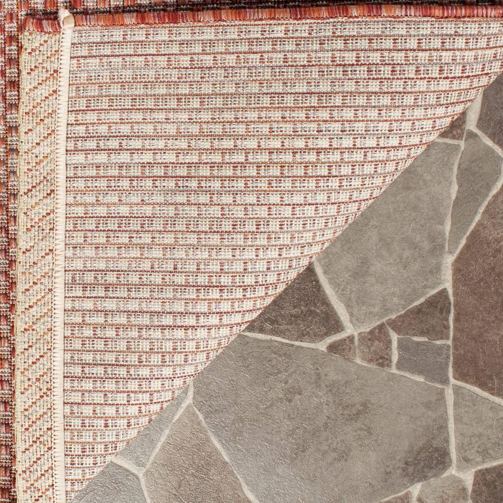 Courtyard CY8521 Power Loomed Indoor/Outdoor Area Rug - Red/Beige - 4'x4' - Safavieh.