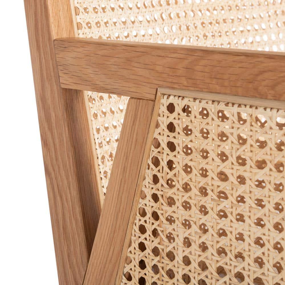 SAFAVIEH Couture Malik Coastal Linen Solid Dining Chair, Natural