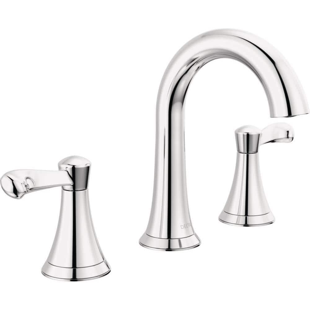 Esato Widespread Bathroom Faucet 3 Hole, 2-handle Bathroom Sink Faucet with Drain Assembly