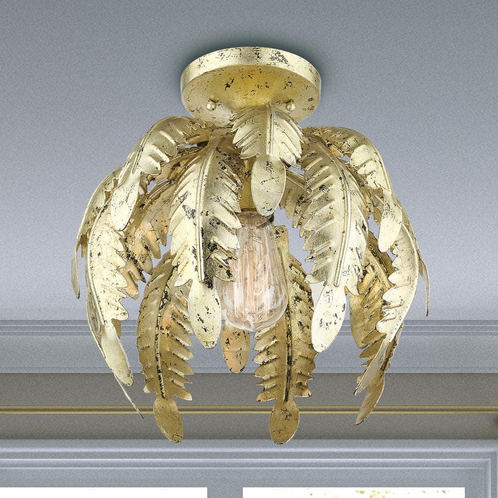 Livex Lighting - Acanthus - 1 Light Semi-Flush Mount in Coastal Style - 12.63