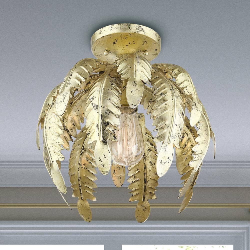 Livex Lighting - Acanthus - 1 Light Semi-Flush Mount in Coastal Style - 12.63