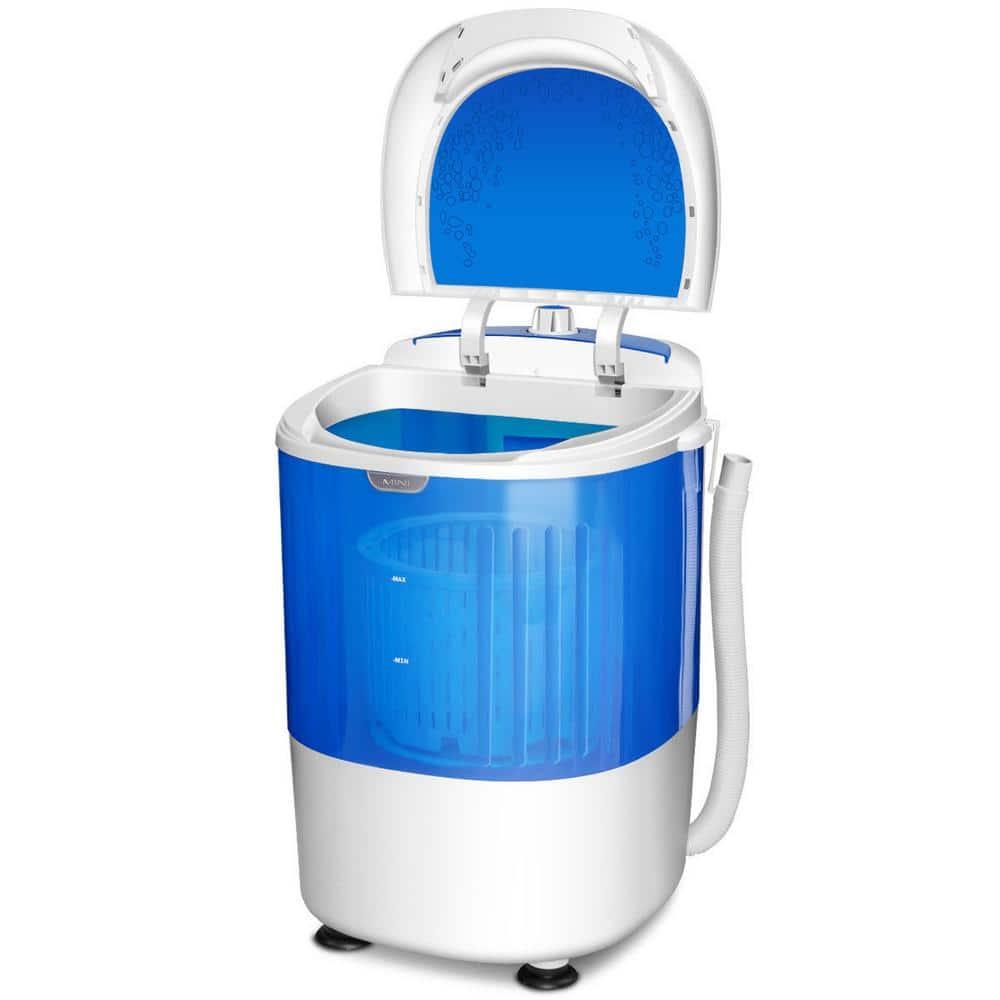 Costway 5.5lbs Portable Mini Compact Washing Machine Electric Laundry Spin Washer Dryer Blue