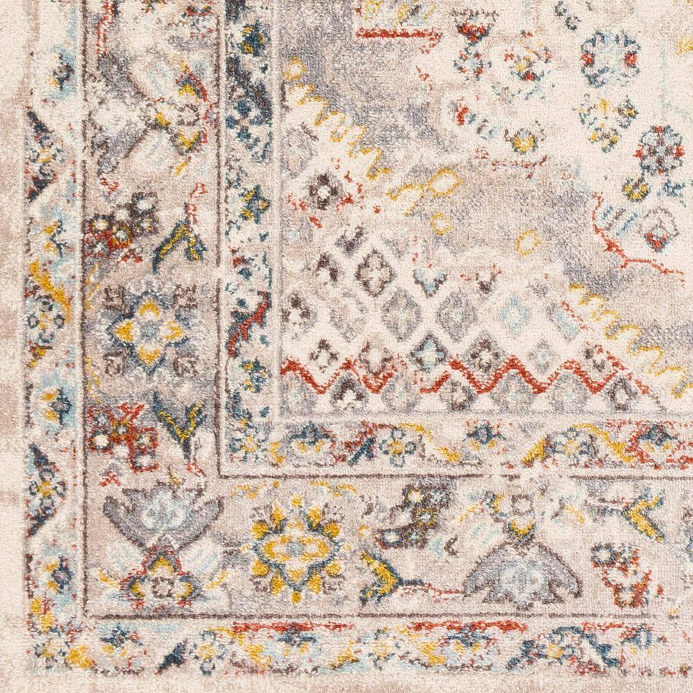 Livabliss 5'3"x7'3" Kashan Traditional Rugs Cream: Medium Pile, Fade & Stain-Resistant, Indoor Use