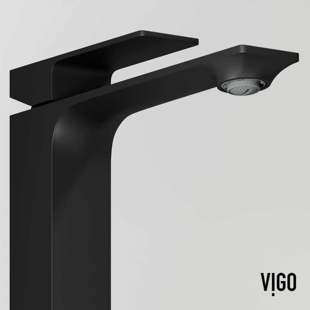 Dunn 11" H Single Handle Vessel Sink Bathroom Faucet