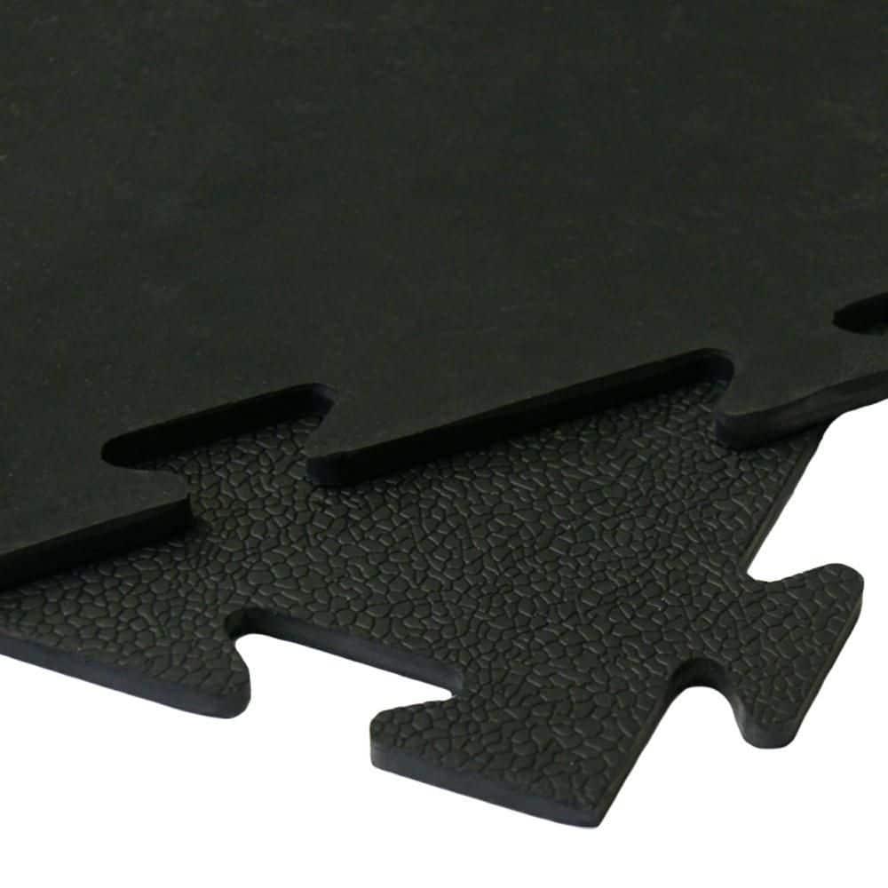 Rubber-Cal, Inc. Armor-Lock 3/8'' Rubber Tiles (Set of 12)