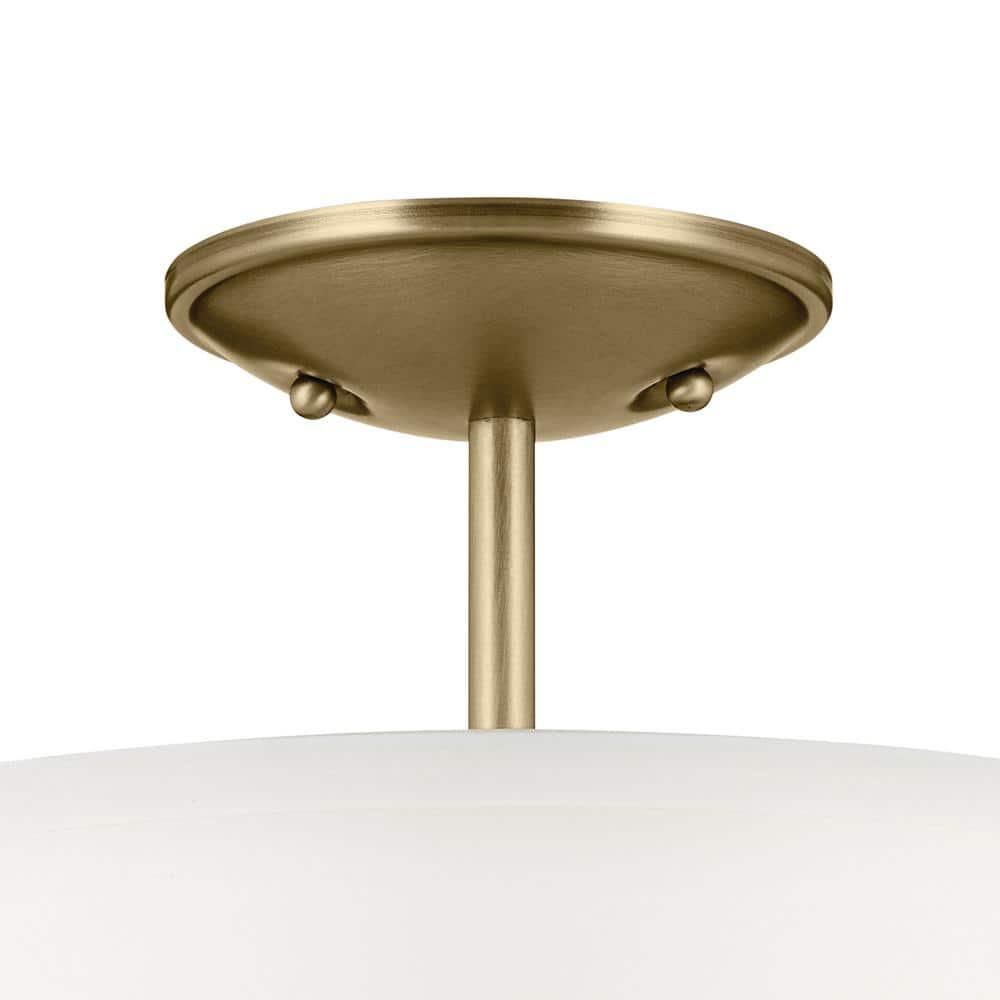 Kichler Lighting Shailene 3 - Light Semi-Flush Mount in  Natural Brass