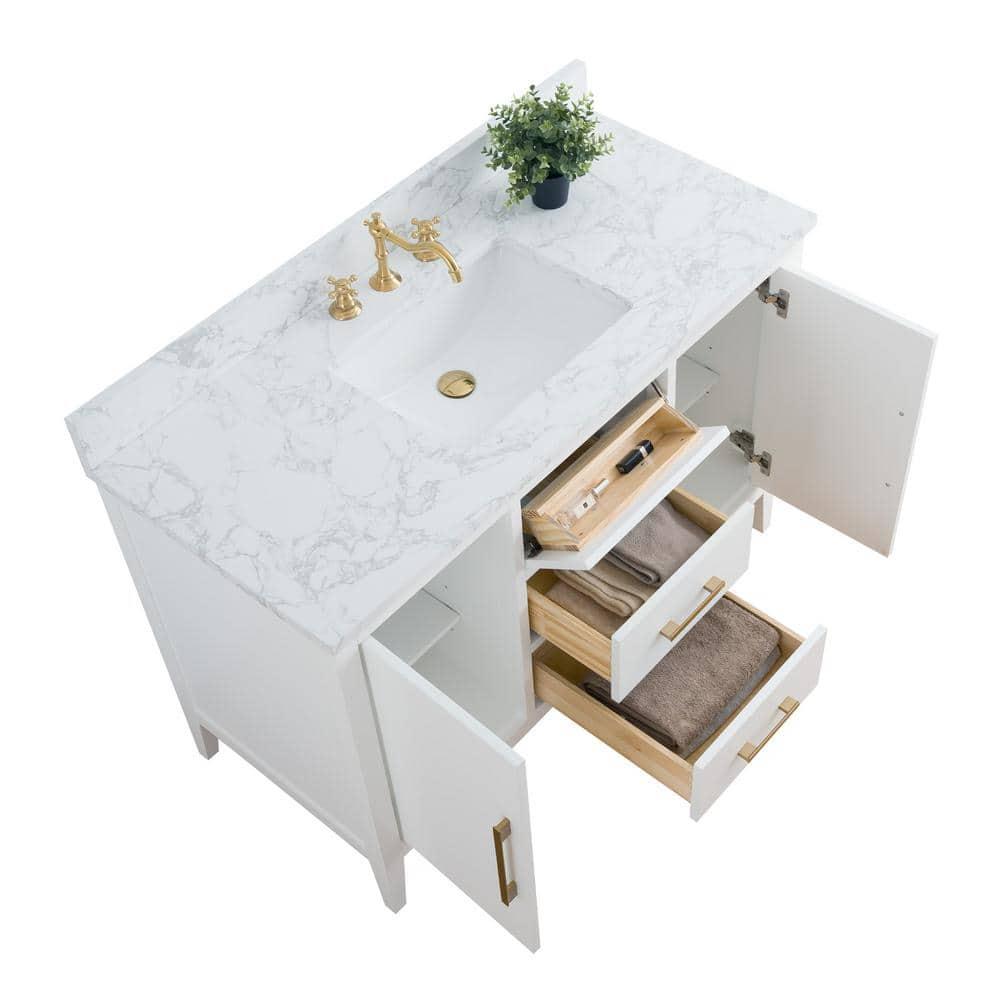 48'' Single Bathroom Vanity with Engineered Marble Top