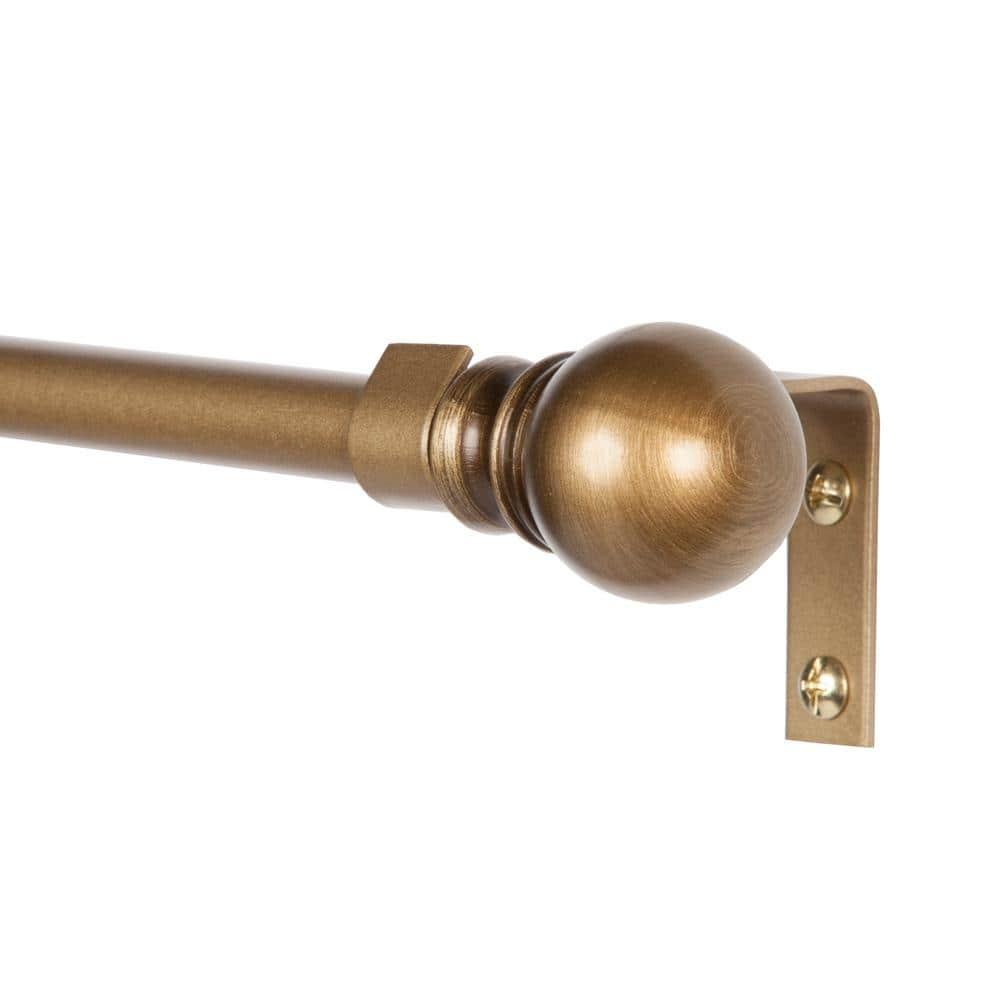Kenney Kingstown Metal Adjustable 0.5" Single Curtain Rod