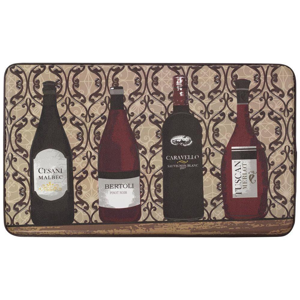 Chef Gear Cushioned Assorted Wines Chef Kitchen Mat