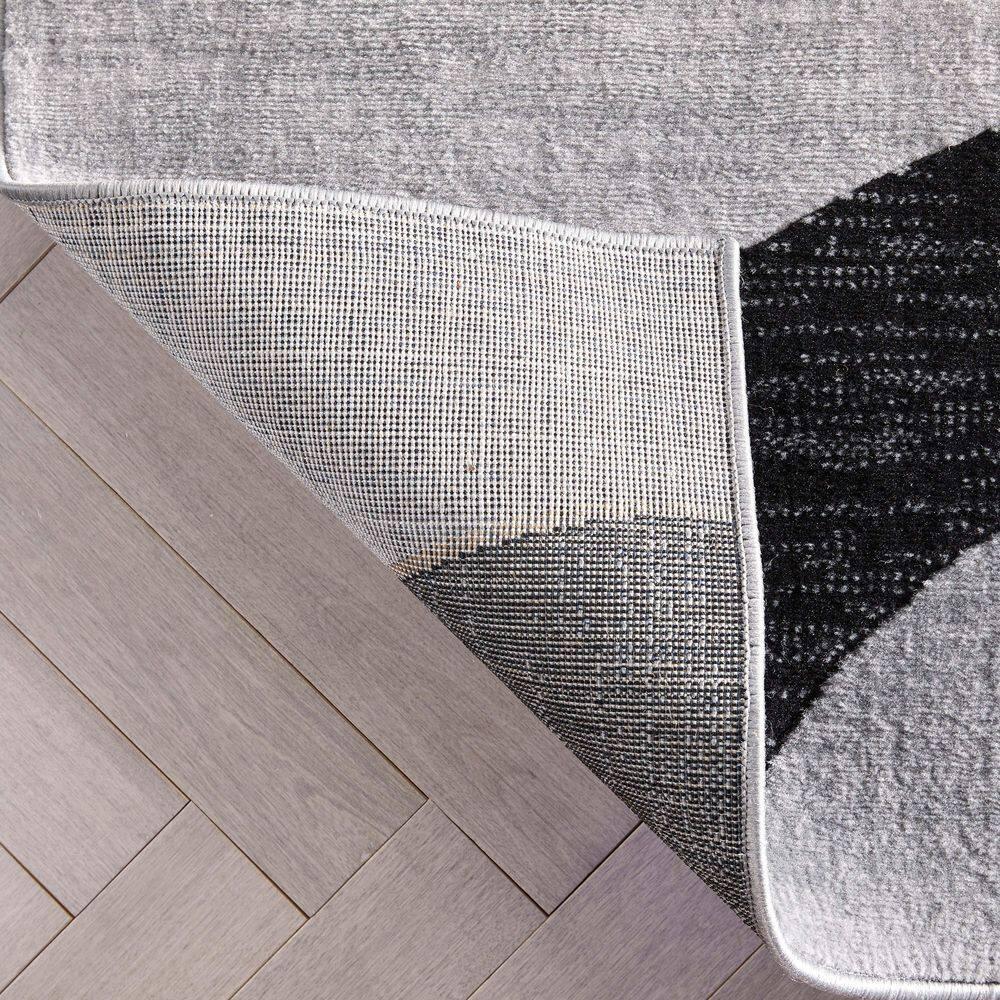 Well Woven Dulcet Bingo Modern Geometric Grey 3'11" x 5'3" Area Rug