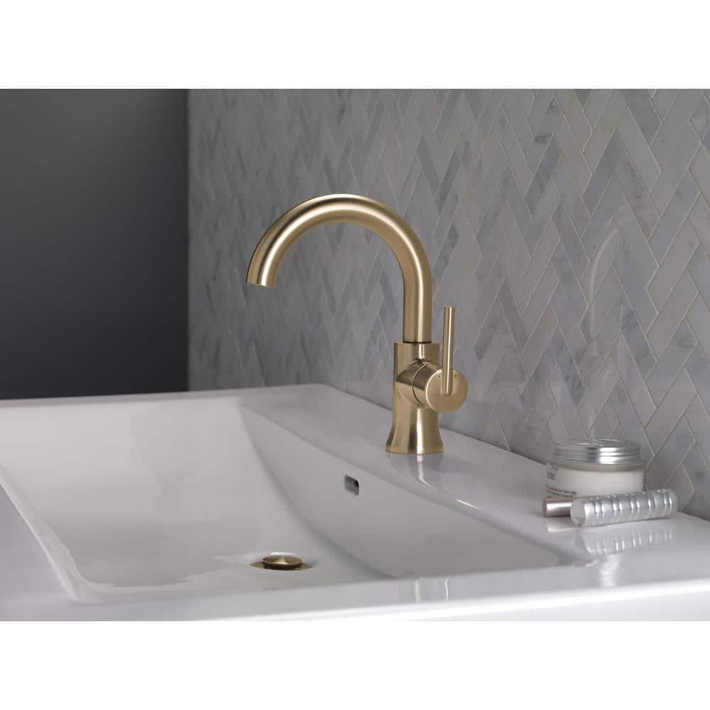 Delta 559Har-Dst Trinsic 1.2 GPM Single Hole Bathroom Faucet - Bronze