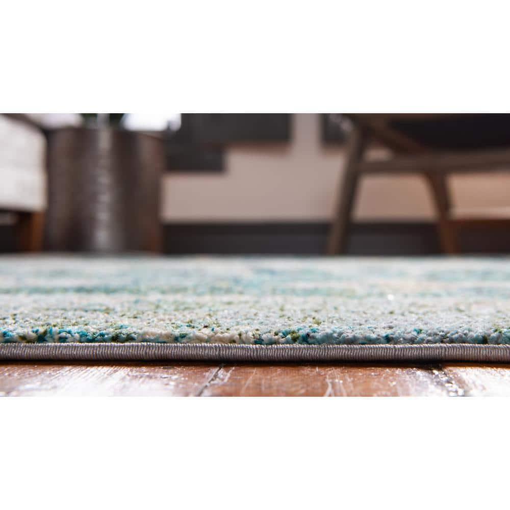 Unique Loom Monterey Collection Area Rug - Empire (8' x 10' Rectangle Green/Beige)