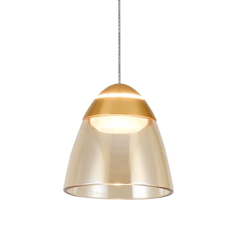 VONN Lighting Roma 5-in 100-277V 1-Light ETL Certified Integrated LED Height Adjustable Pendant Lighting