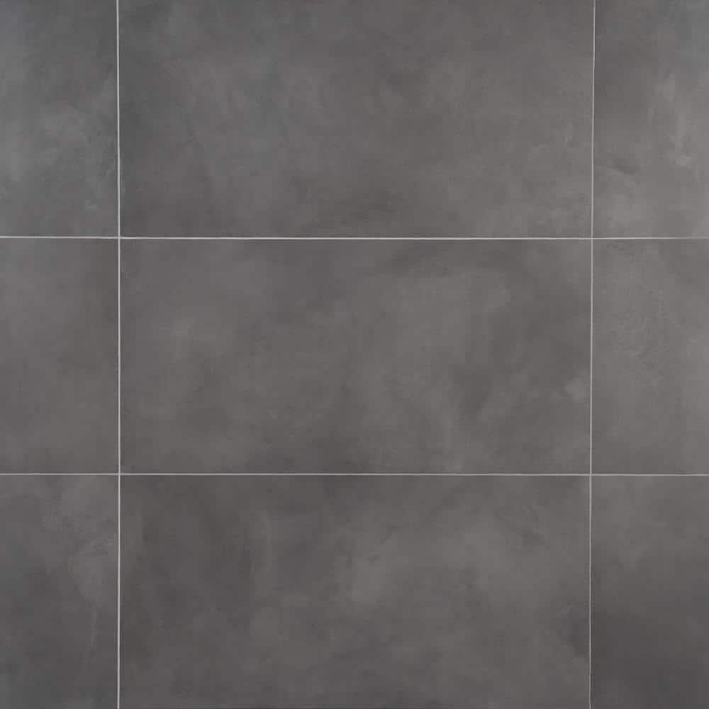 Bond Tile Ryx 15.74 in. x 31.49 in. Matte Porcelain Concrete Look Floor and Wall Tile (13.77 Sq. Ft. / Case)